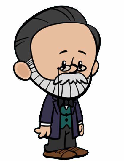 Child Louis Pasteur and his amazing mustacle-beard combo