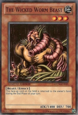 Yu-Gi-Oh card art: The Wicked Worm Beast