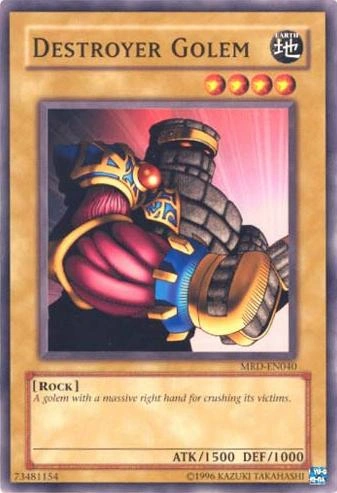Yu-Gi-Oh card art: Destroyer Golem