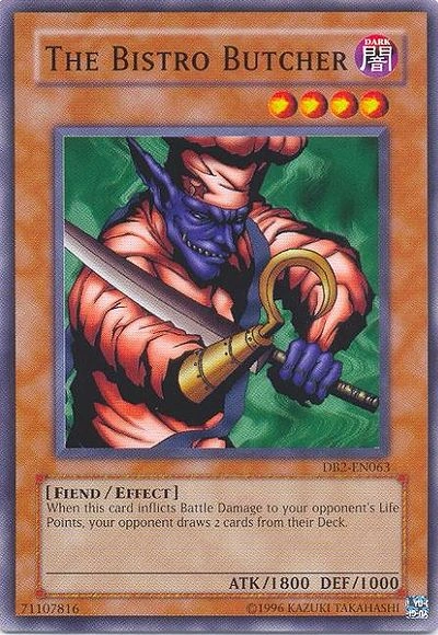 Yu-Gi-Oh card art: The Bistro Butcher