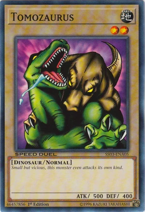 Yu-Gi-Oh card art: Tomozaurus