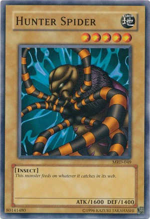 Yu-Gi-Oh card art: Hunter Spider
