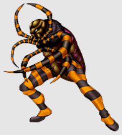 Yu-Gi-Oh Duel Links art: Hunter Spider. The spider has two human legs.