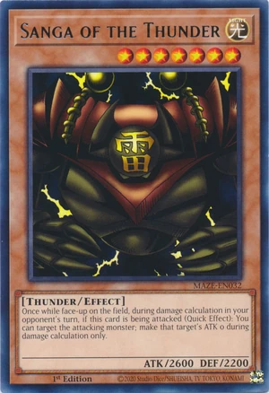 Yu-Gi-Oh card art: Sanga of the Thunder