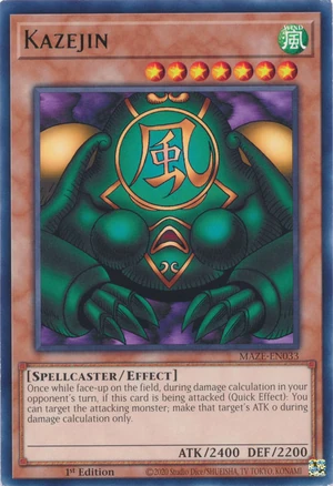 Yu-Gi-Oh card art: Kazejin