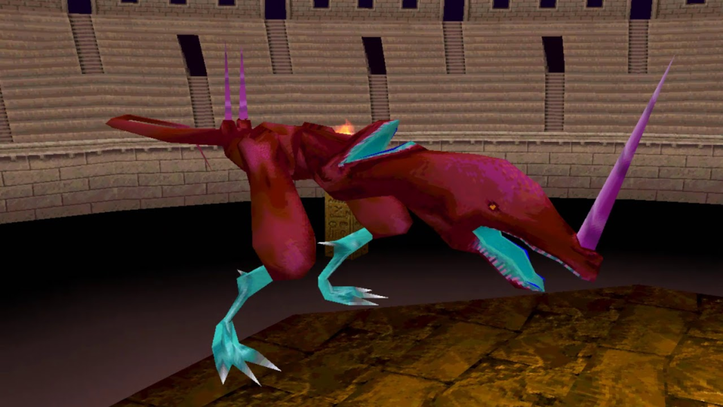 Yu-Gi-Oh Forbidden Memories art: Twin-Headed Thunder Dragon