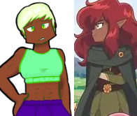 Chora from Catgirl System next to Thyme from High Guardian Spice